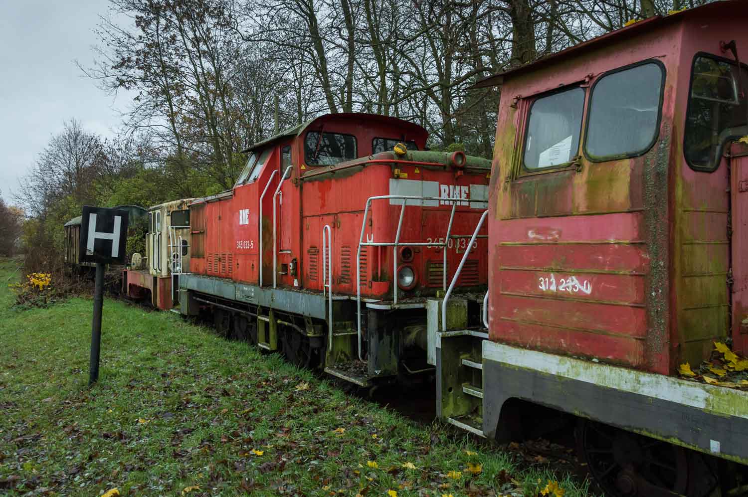 Rangierdiesel auf Abstellgleis