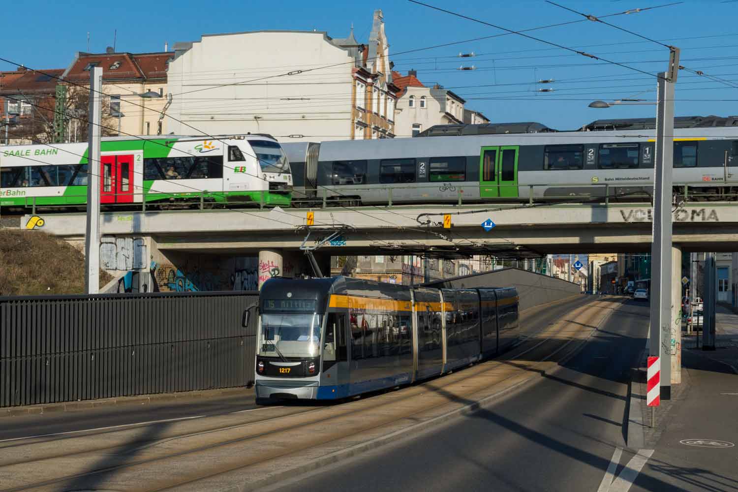 Straßenbahn, S-Bahn und Regionalverkehr