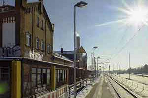Vorschau - Der Bahnhof Leipzig Plagwitz im Schnee